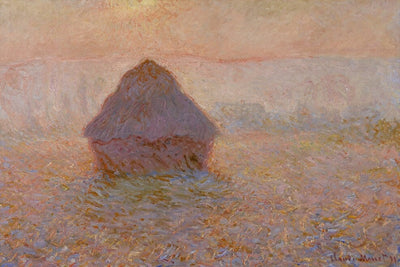 Claude Monet - 'Graanhoop, Zon in de Mist' (1891) Art Prints Claude Monet