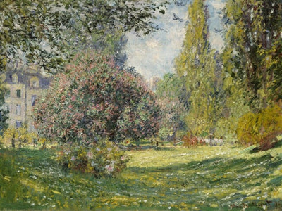 Claude Monet - 'Landschap, het Park Monceau' (1876) Art Prints Claude Monet