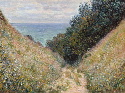 Claude Monet - 'Weg bij La Cavée, Pourville' (1882) Art Prints Claude Monet