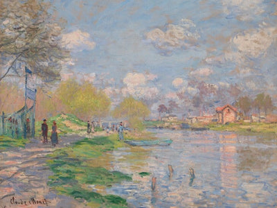 Claude Monet - 'Lente aan de Seine' (1875) Art Prints Claude Monet